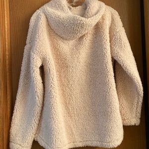 Very soft light pink cowl neck sweater
